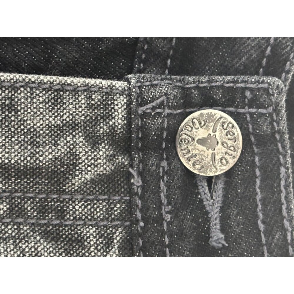 VTG Sergio Valente Jeans 32 Two-Tone High Rise Straight Leg Festival Streetwear - Picture 8 of 16